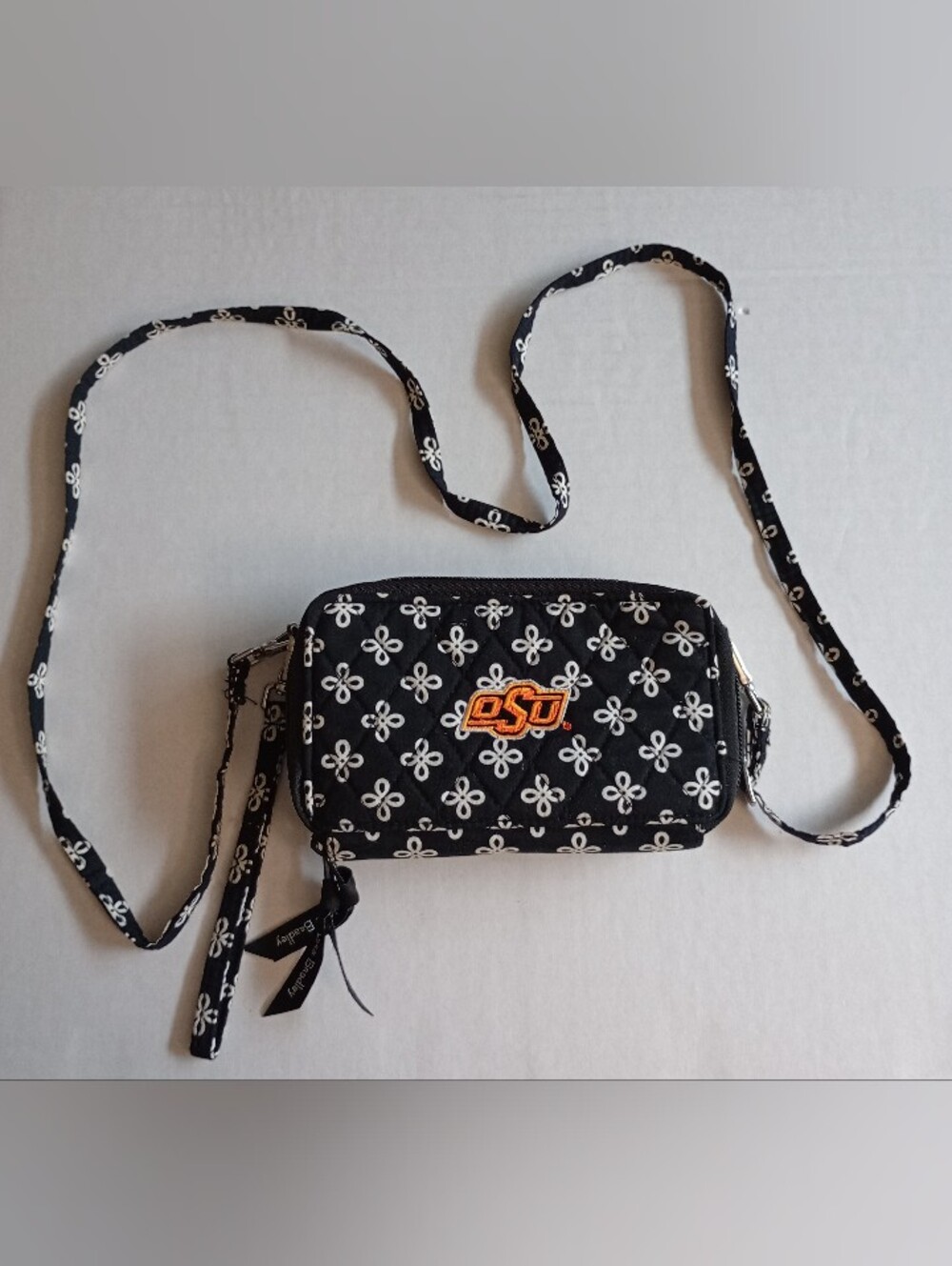 Vera Bradley Oklahoma State University OSU Cowboys Crossbody Wristlet Bag Purse